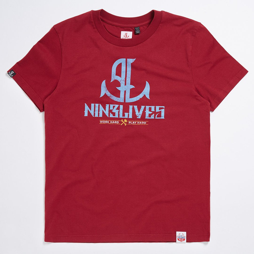 Red High Roller Printed Tee - LA Inspired Crew Neck Tee